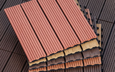Colorful Outdoor Wood Deck Tiles